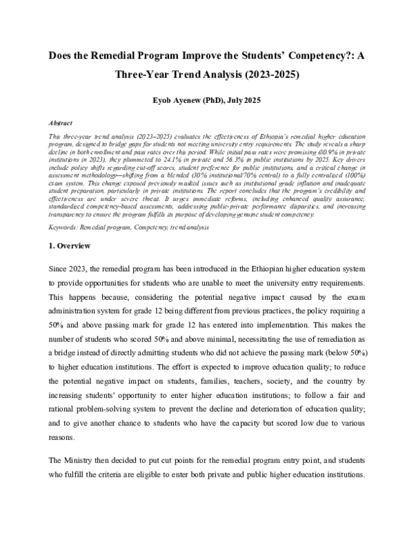 (PDF) Does the Remedial Program Improve the Students' Competency?: A ...