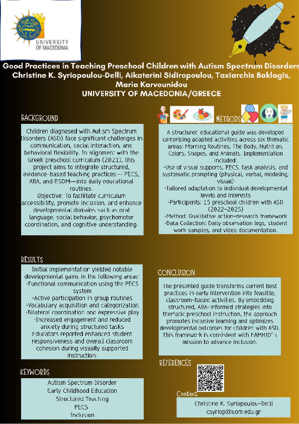 (PDF) Good Practices in Teaching Preschool Children with Autism ...