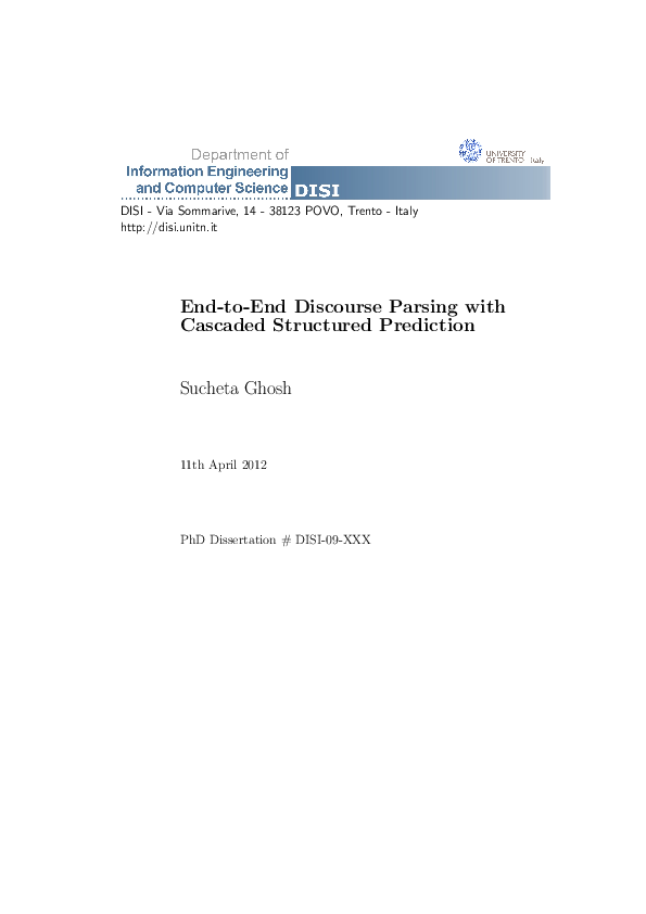 Thesis on parsing picture