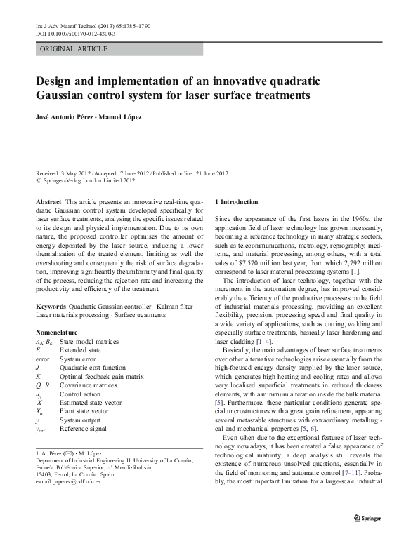(PDF) Design and implementation of an innovative quadratic Gaussian ...