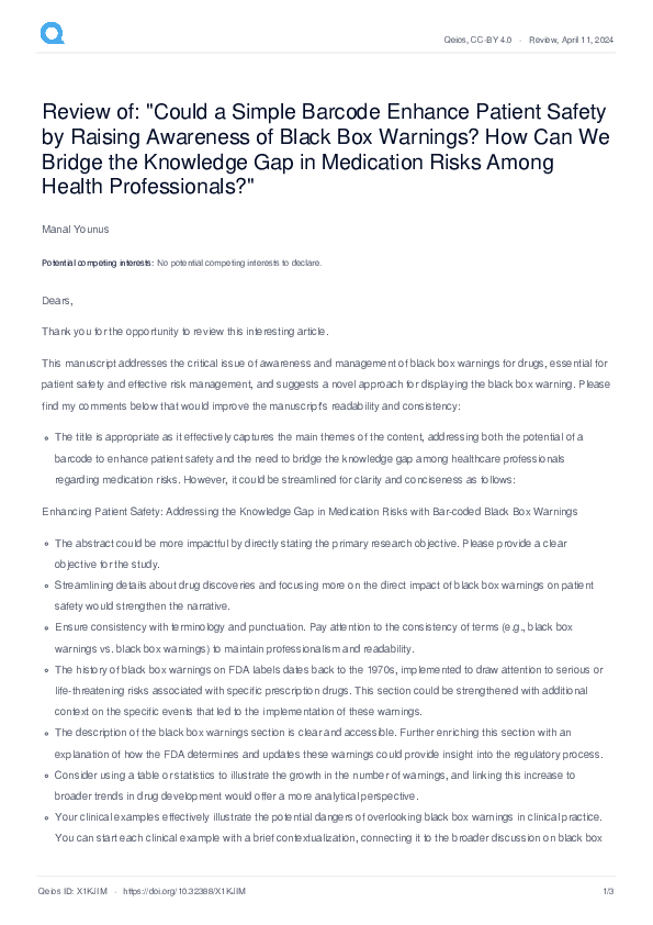 (PDF) Review of: 