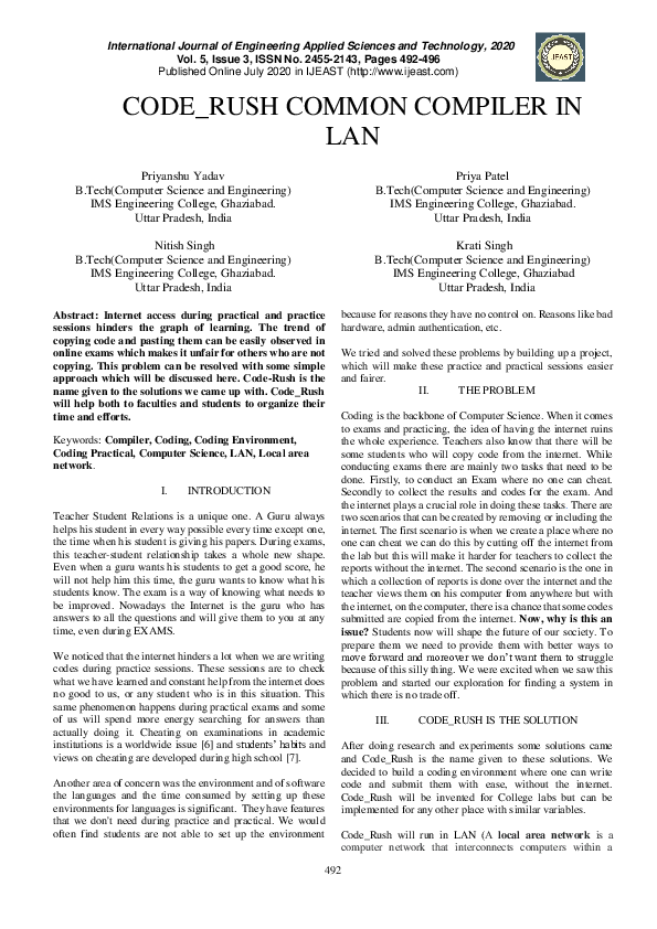 (PDF) Code_Rush Common Compiler in Lan