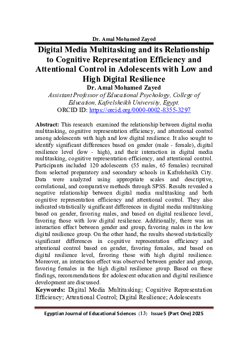 (PDF) Digital Media Multitasking and its Relationship to Cognitive ...