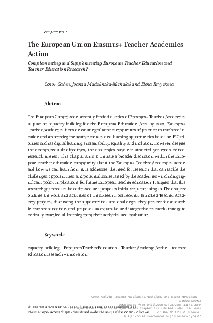 (PDF) The European Union Erasmus+ Teacher Academies Action