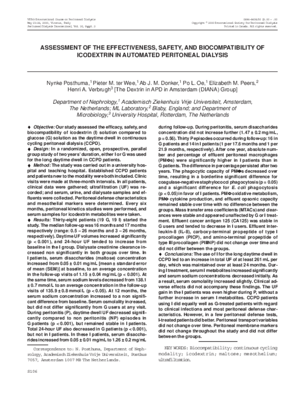 (PDF) Assessment of the Effectiveness, Safety, and Biocompatibility of ...