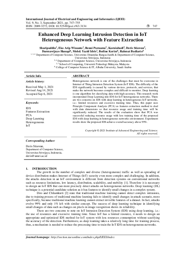 (PDF) Enhanced Deep Learning Intrusion Detection in IoT Heterogeneous ...