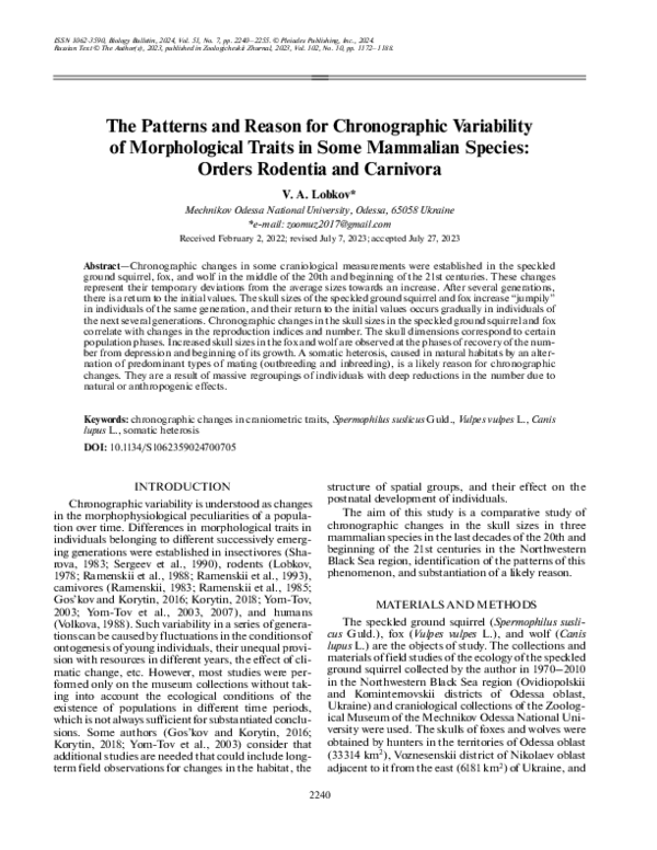 (PDF) The Patterns and Reason for Chronographic Variability of ...