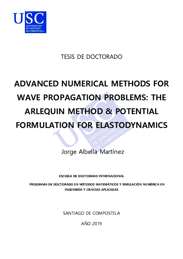 (PDF) Advanced numerical methods for wave propagation problems: The ...