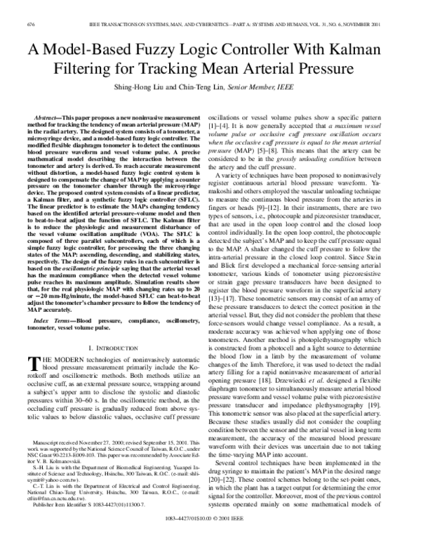 (PDF) A model-based fuzzy logic controller with Kalman filtering for ...