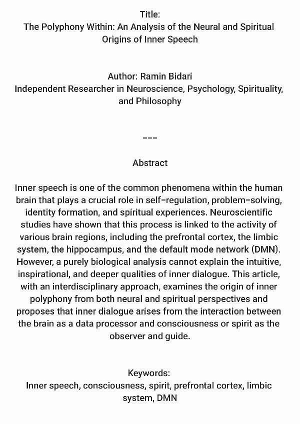 (PDF) The Polyphony Within: An Analysis of the Neural and Spiritual ...