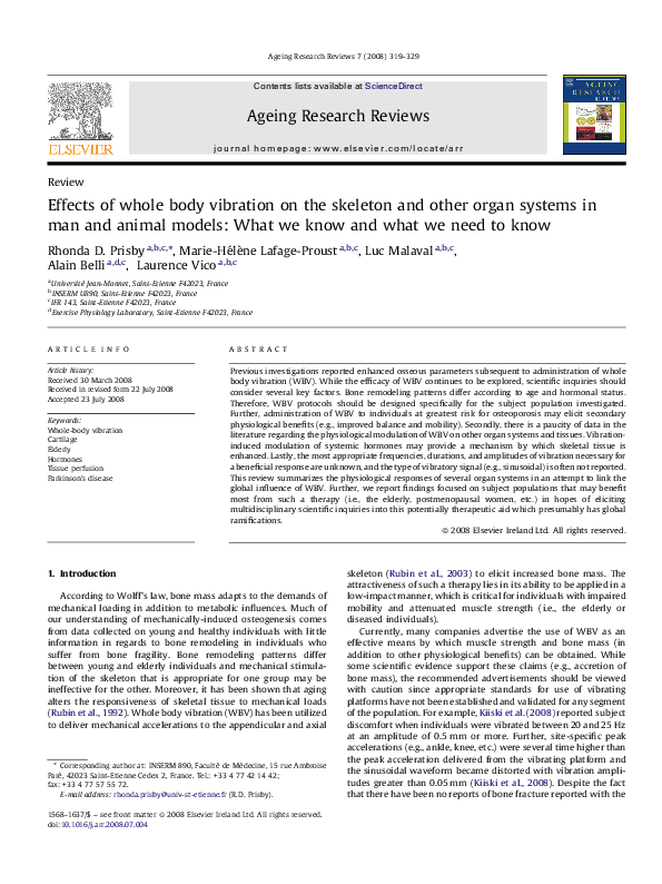 (PDF) Effects of whole body vibration on the skeleton and other organ ...