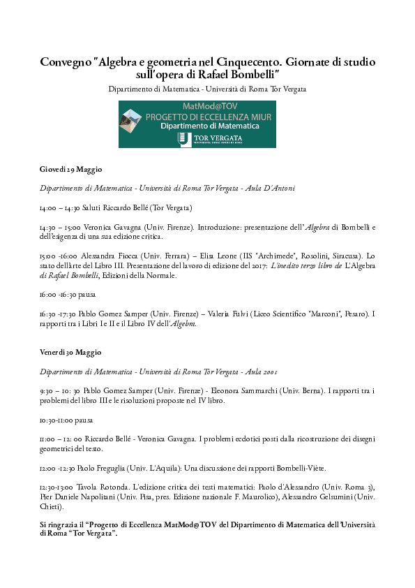 (PDF) L'edizione critica dei testi matematici [Algebra e geometria nel ...