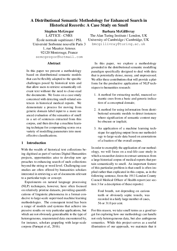 (PDF) A distributional semantic methodology for enhanced search in ...