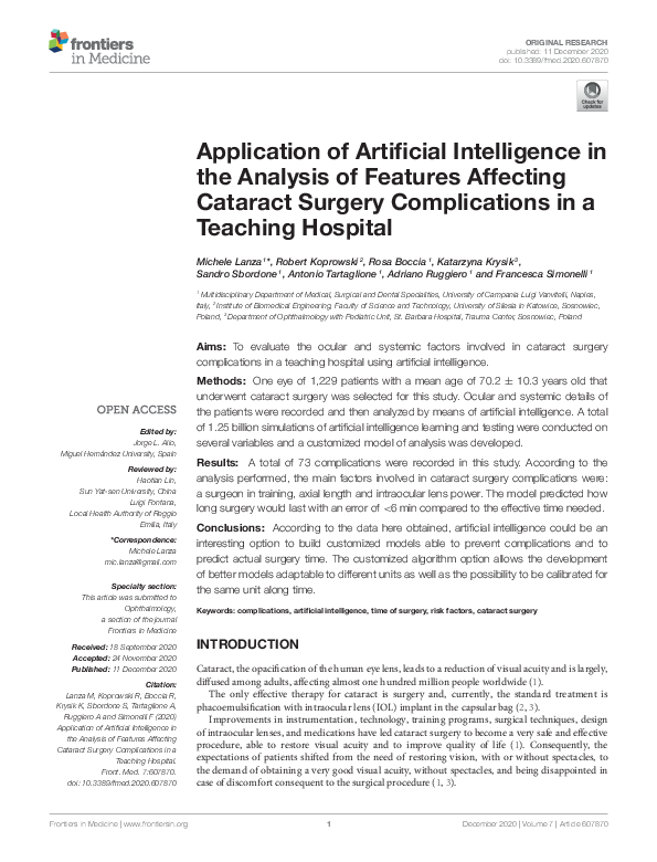 (PDF) Application of Artificial Intelligence in the Analysis of ...