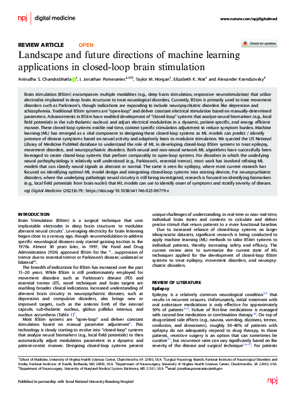 (PDF) Landscape and future directions of machine learning applications ...