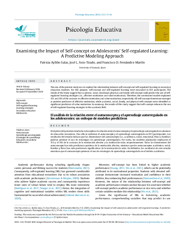 (PDF) Examining the Impact of Self-concept on Adolescents' Self ...
