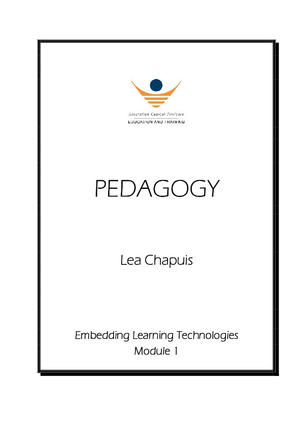 (PDF) Embedding Learning Technologies Module 1