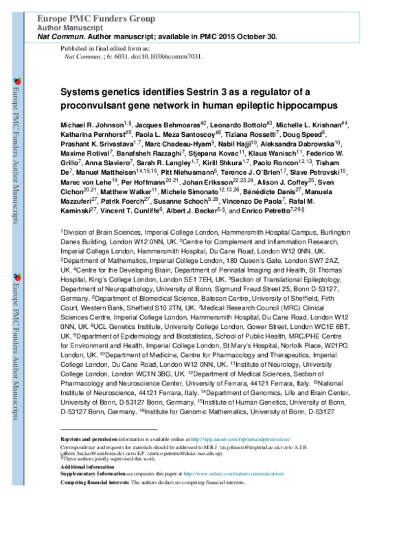 (PDF) Faculty of 1000 evaluation for Systems genetics identifies ...