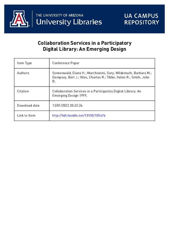 (PDF) Collaboration services in a participatory digital library: An ...