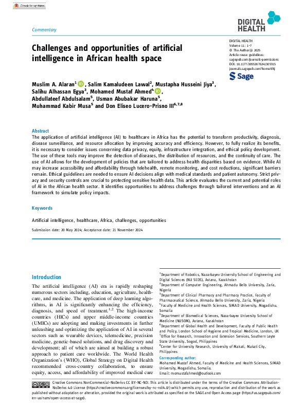 (PDF) Challenges and opportunities of artificial intelligence in ...