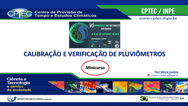 (PDF) Santana, Márcio. Calibração e verificação de pluviômetros. INPE ...
