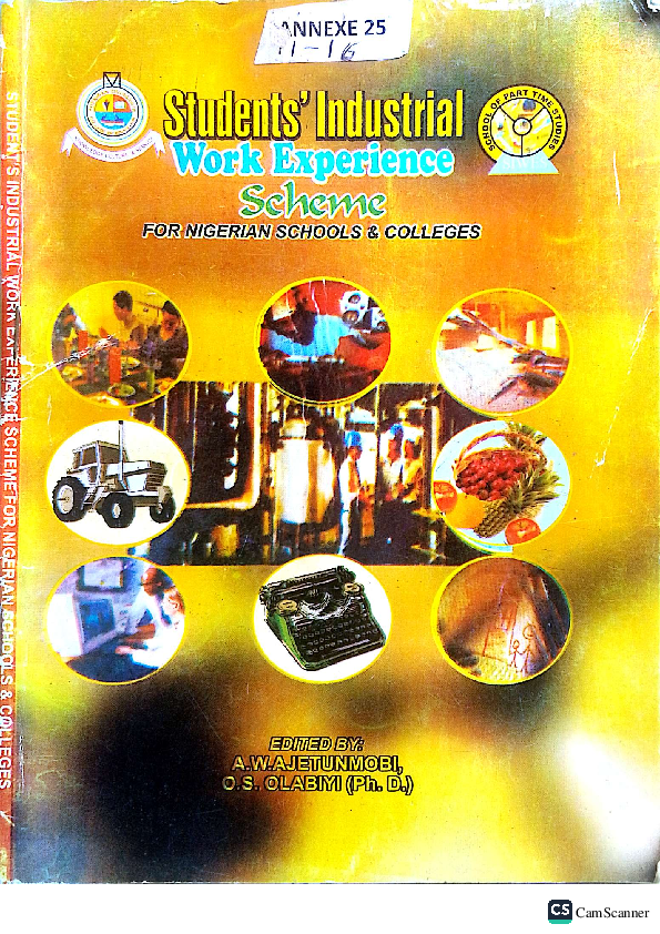 (PDF) ADMINISTRATION OF STUDENTS INDUSTRIAL WORK EXPERIENCE SCHEME (SIWES)