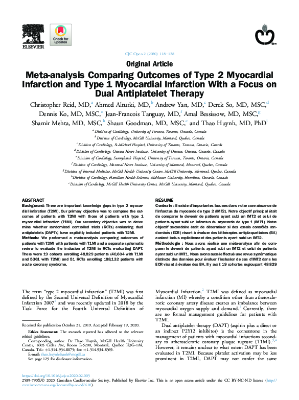 (PDF) Meta-analysis Comparing Outcomes of Type 2 Myocardial Infarction ...