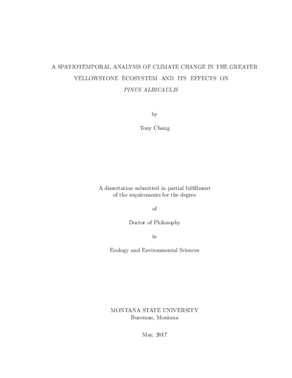 (PDF) A spatiotemporal analysis of climate change in the Greater ...