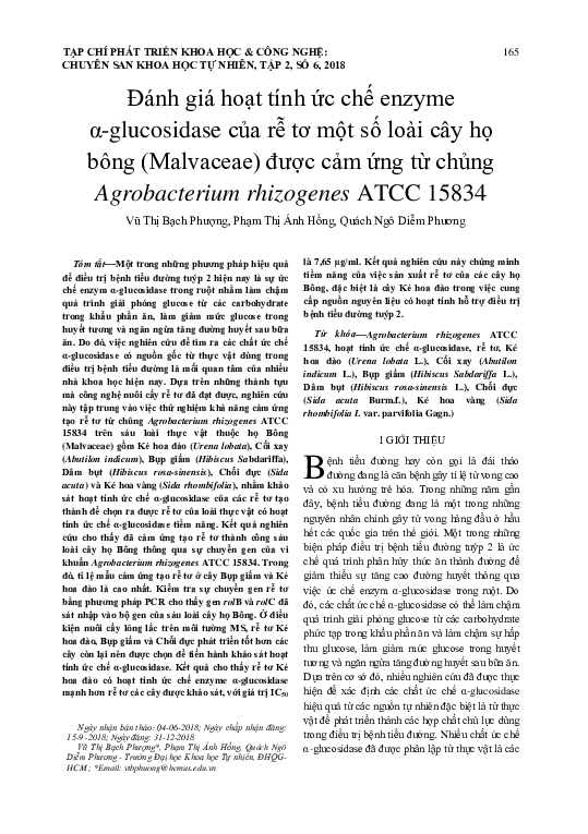 (PDF) Evaluating α-glucosidase inhibitory activity of hairy roots ...