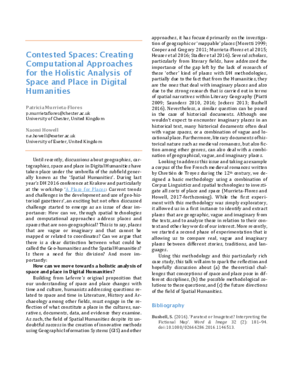 (PDF) Contested Spaces: Creating Computational Approaches for the ...