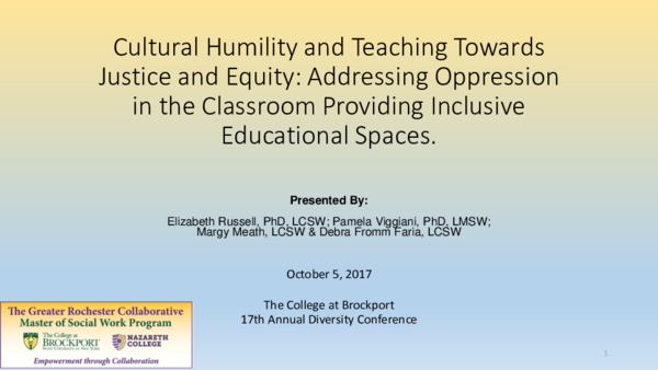 (PDF) Cultural Humility and Teaching Towards Justice and Equity ...