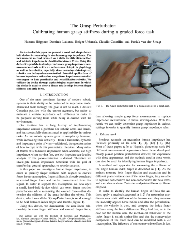 (PDF) The Grasp Perturbator: Calibrating human grasp stiffness during a ...