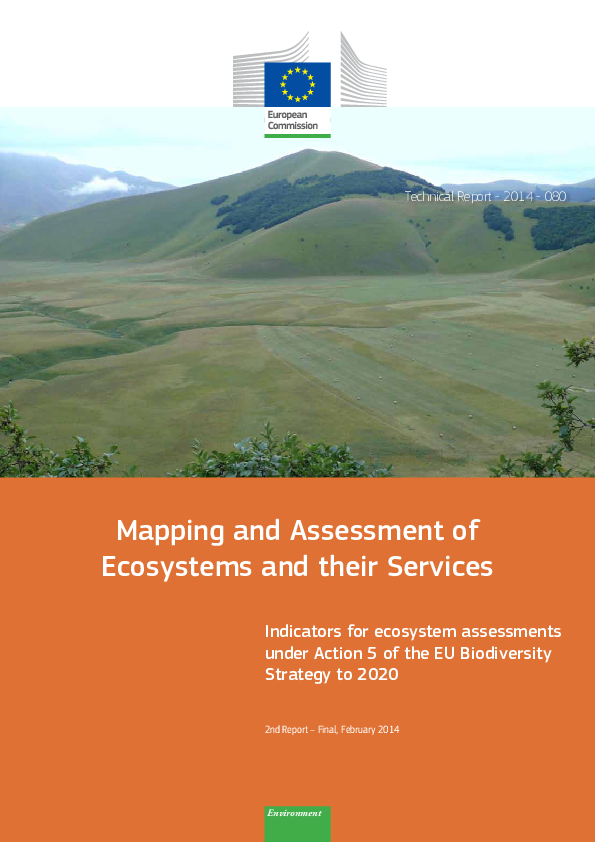 (PDF) Mapping and Assessment of Ecosystems and their Services ...