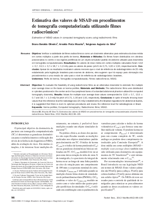 (PDF) Estimativa dos valores de MSAD em procedimentos de tomografia ...