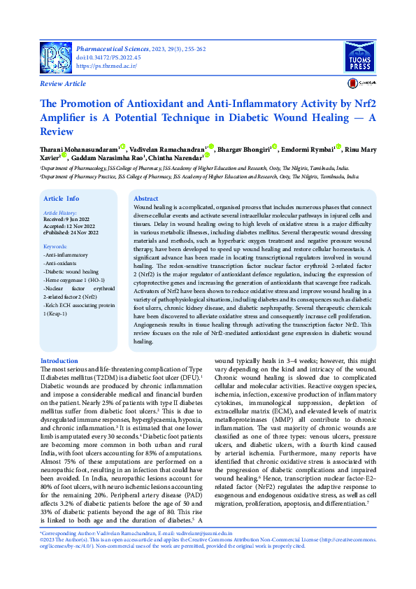 (PDF) The Promotion of Antioxidant and Anti-Inflammatory Activity by ...