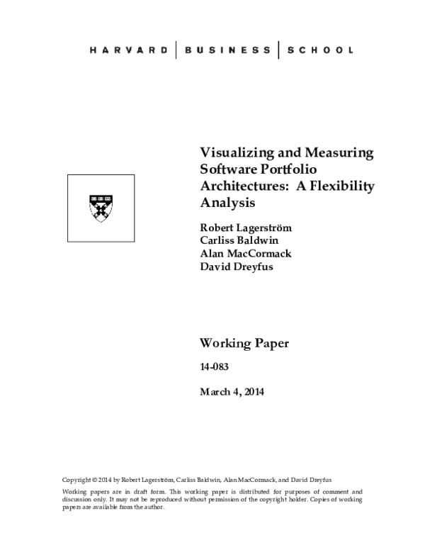 (PDF) Visualizing and Measuring Software Portfolio Architecture: A ...