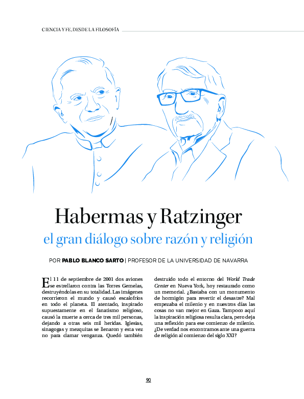 (PDF) Habermas y Ratzinger: el gran diálogo entre razón y religión