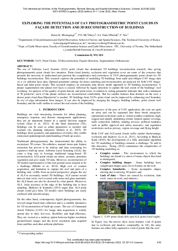 (PDF) Exploring the Potentials of Uav Photogrammetric Point Clouds in ...