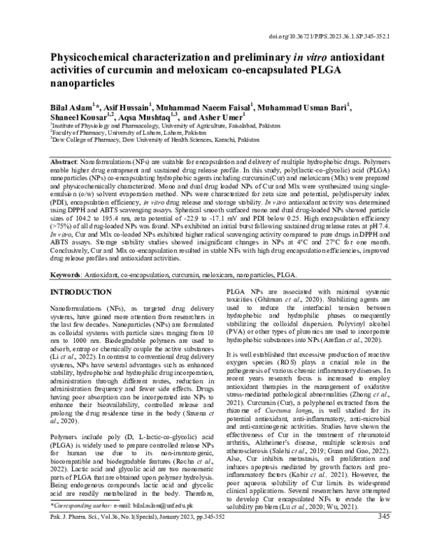 (PDF) Physicochemical characterization and preliminary in vitro ...