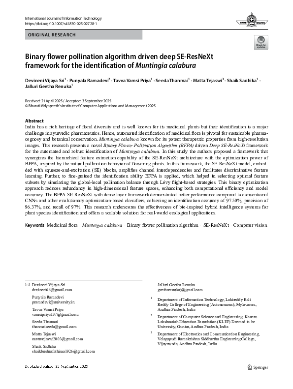 (PDF) Binary flower pollination algorithm driven deep SE-ResNeXt ...