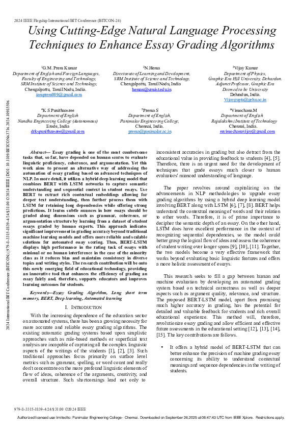 (PDF) Using Cutting-Edge Natural Language Processing Techniques to ...