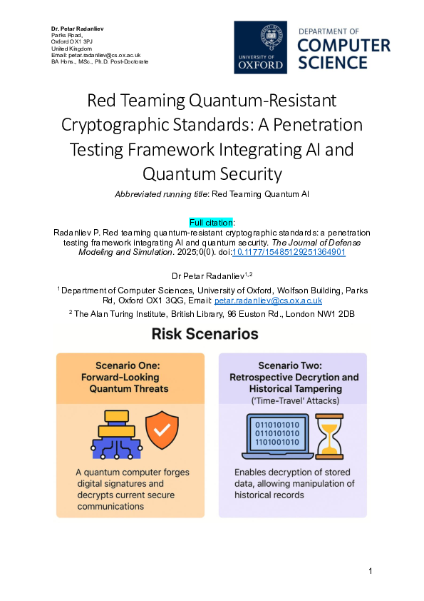 (PDF) Red Teaming Quantum-Resistant Cryptographic Standards: A ...