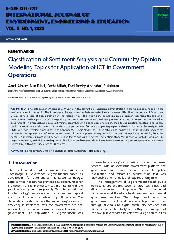 (PDF) Classification of Sentiment Analysis and Community Opinion ...
