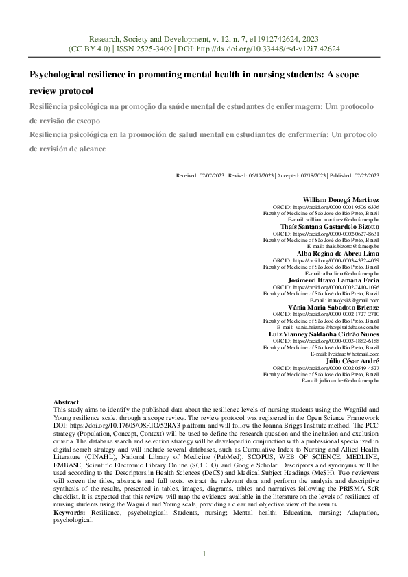 (PDF) Psychological resilience in promoting mental health in nursing ...