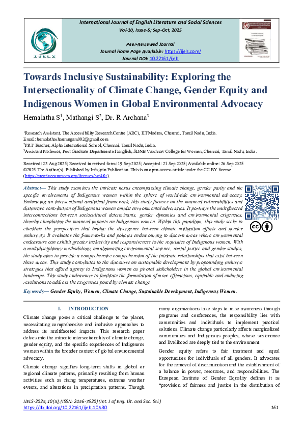 (PDF) Towards Inclusive Sustainability: Exploring the Intersectionality ...
