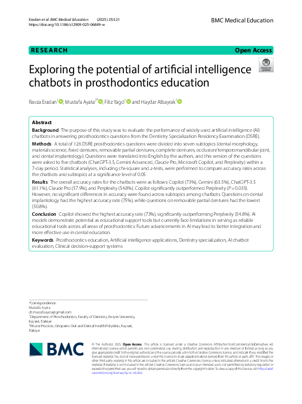 (PDF) Exploring the potential of artificial intelligence chatbots in ...