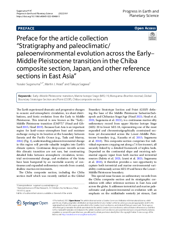 (PDF) Preface for the article collection “Stratigraphy and ...