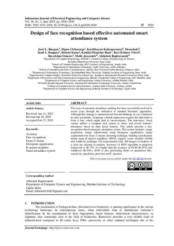 (PDF) Design of face recognition based effective automated smart ...