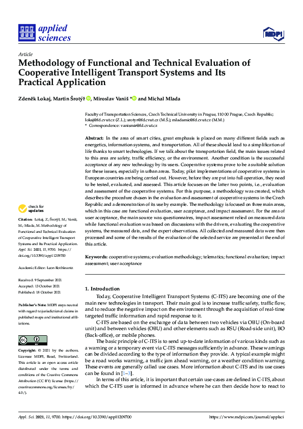 (PDF) Methodology of Functional and Technical Evaluation of Cooperative ...