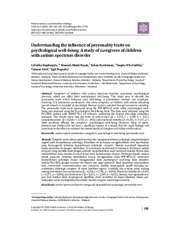 (PDF) Understanding the influence of personality traits on ...